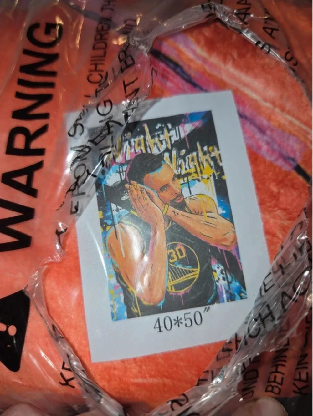 Steph curry blanket 40x50